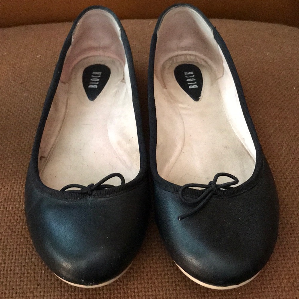 Bloch Black Leather Ballet Flats SZ 40